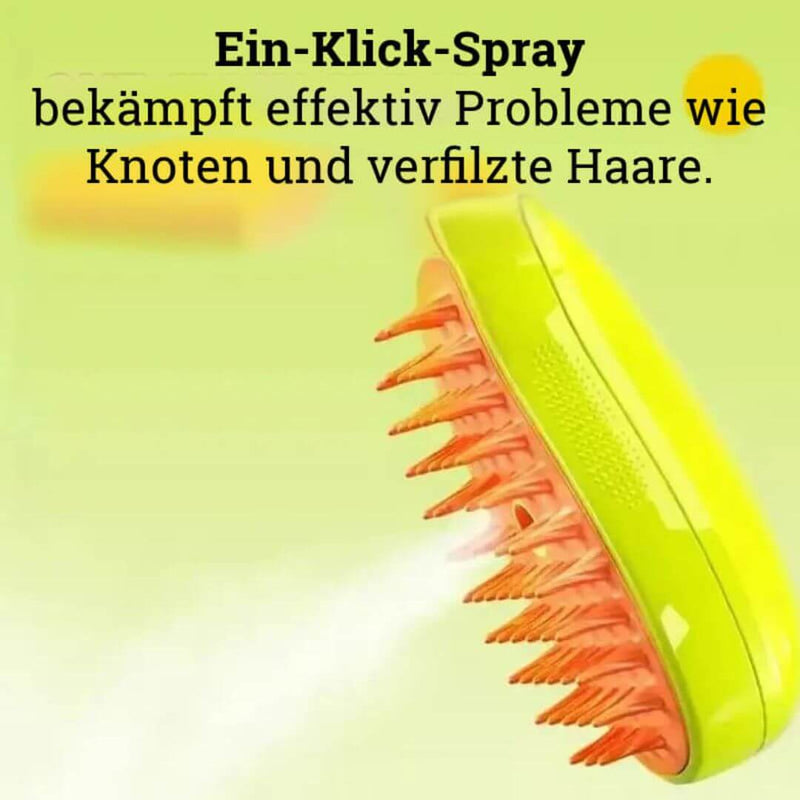 CatDogBürste24 - Hund und Katzendampfbürste 3 in 1 Elektrische Spray Katzenhaarbürsten für Massage Haustier, Kamm Haarentfernung.